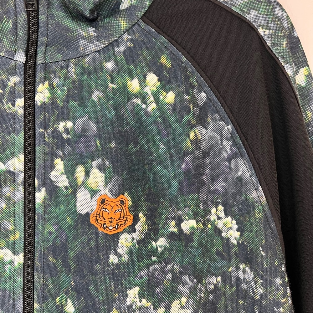 Kenzo Green Floral Track Jacket Zip Up Men’s Designer Jacket Large Queen Latifah - Picture 7 of 10